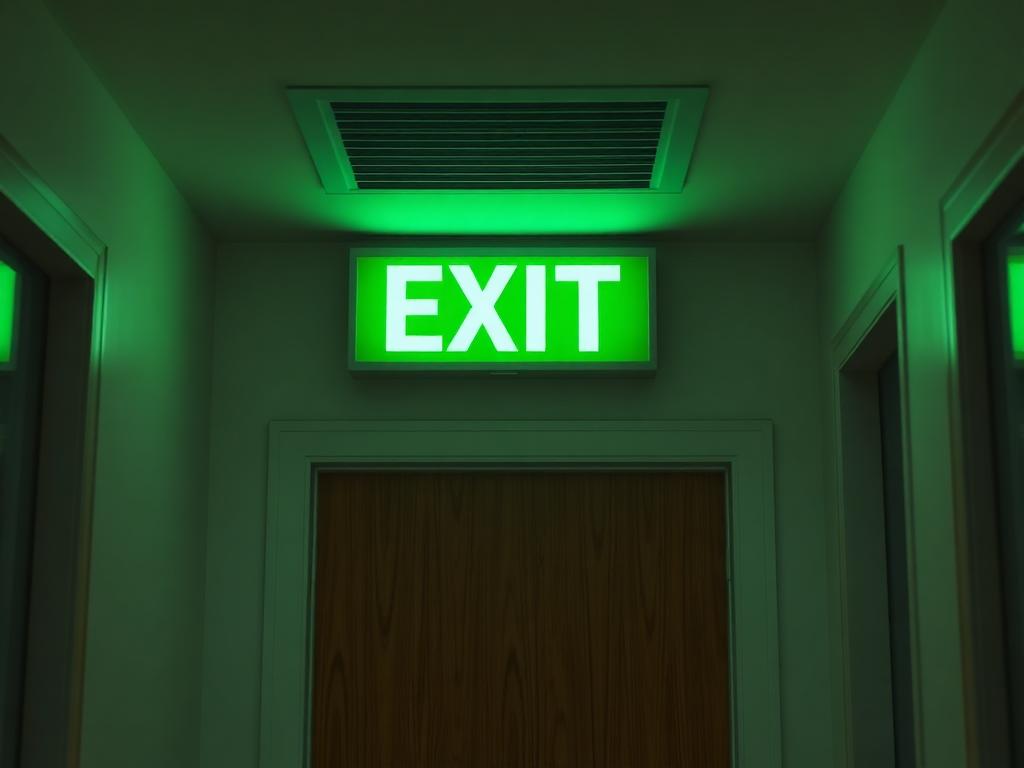 Emergency Exit Sign